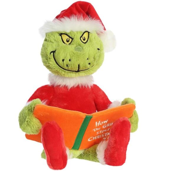 AURORA Dr. Suess Grinch Christmas Plush Toy NEW - Picture 1 of 9